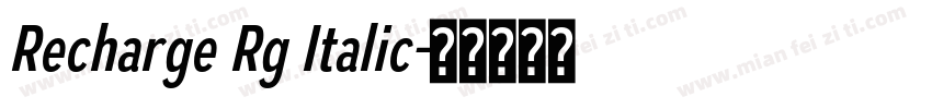 Recharge Rg Italic字体转换